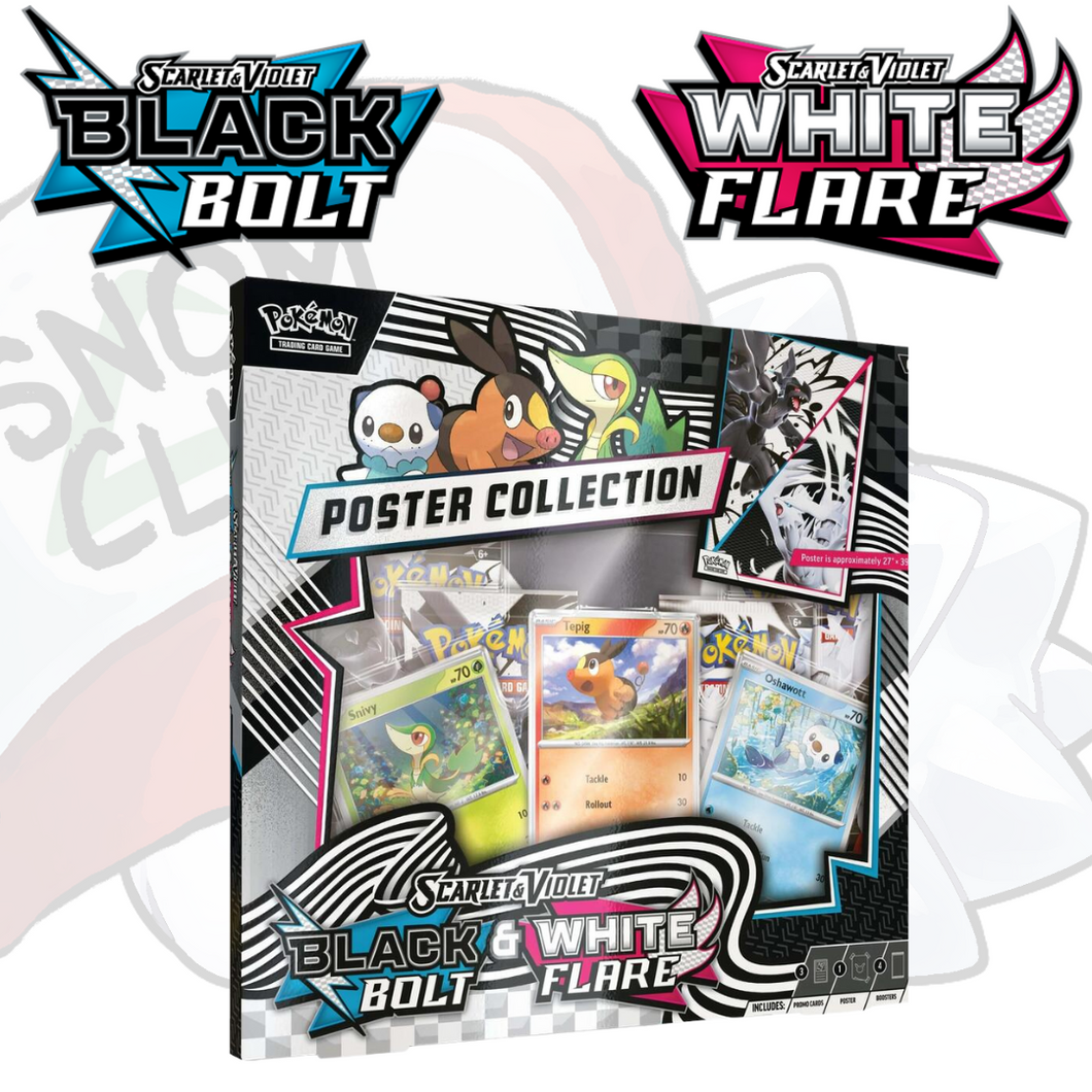 Black Bolt & White Flare Unova Poster Collection