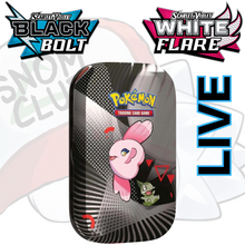 Load image into Gallery viewer, Black Bolt &amp; White Flare Unova Mini Tin
