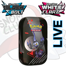 Load image into Gallery viewer, Black Bolt &amp; White Flare Unova Mini Tin
