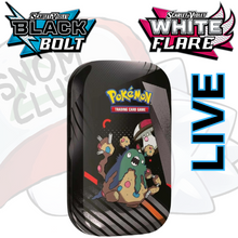 Load image into Gallery viewer, Black Bolt &amp; White Flare Unova Mini Tin

