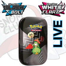 Load image into Gallery viewer, Black Bolt &amp; White Flare Unova Mini Tin
