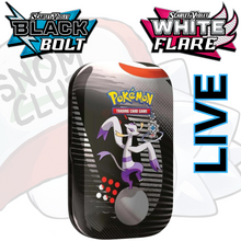 Load image into Gallery viewer, Black Bolt &amp; White Flare Unova Mini Tin
